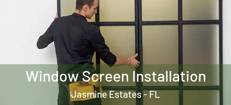  Window Screen Installation Jasmine Estates - FL